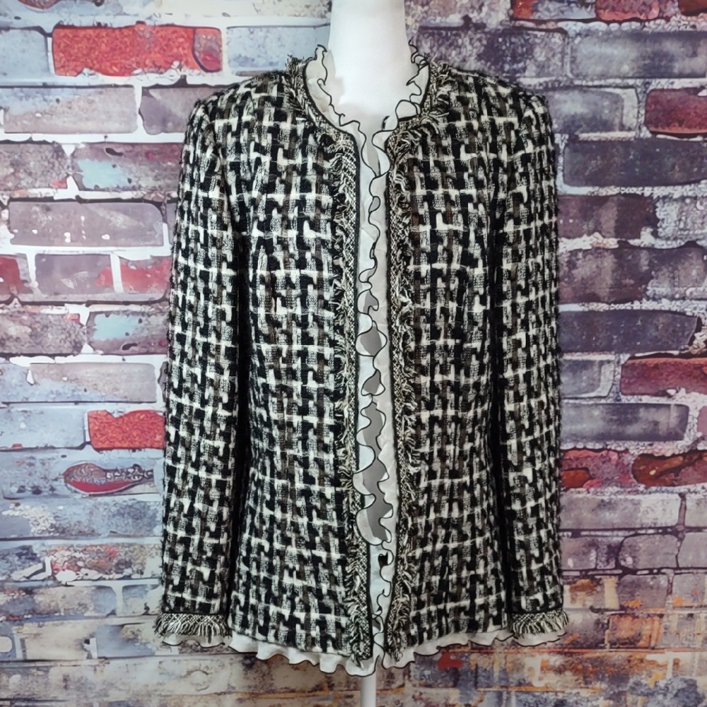 Neoclectic Art Couture Houndstooth Check Jacket